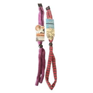 Chums Unisex Original Eyewear Retainers Pack of 2 Purple Red Gray Striped 0856